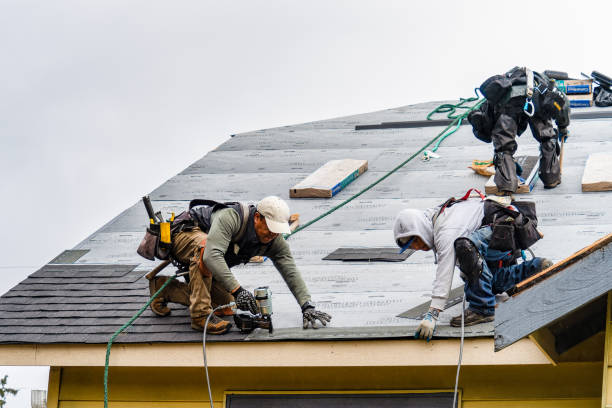 Professional Gutter Installation technician working in Botkins, OH